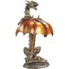 Design Toscano Dragon Strike Illuminated Sculpture,Full Color