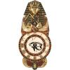 Design Toscano Medinet Habu Egyptian Wall Clock Sculpture, 40 Inch, Fiberglass Polyresin, Gold Leaf