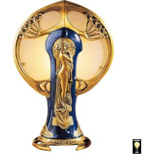 Design Toscano Mademoiselles Boudoir Lighted Sculpture,Gold