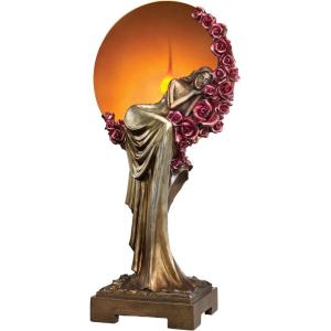 Elegant Slumber Art Deco Illuminated Sculpture