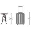 Design Toscano Industrial Revolution Adjustable Height Side Table, Black, 25 Inch