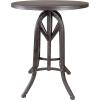 Design Toscano Industrial Revolution Adjustable Height Side Table, Black, 25 Inch
