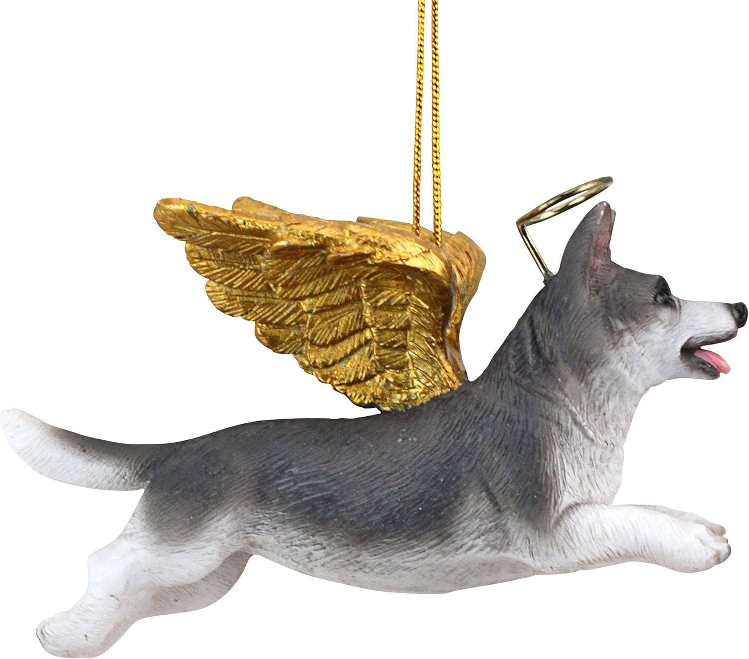 image:imageChristmas Tree Ornaments Honor The Pooch Boxer Holiday Angel Dog Ornaments Christmas DecorationsAngel Siberian Husky