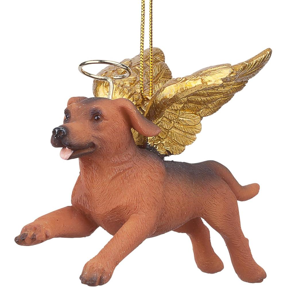 image:imageChristmas Tree Ornaments Honor The Pooch Boxer Holiday Angel Dog Ornaments Christmas DecorationsAngel Dachshund