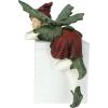 Christmas Decorations – Emmanuel, Santa’s Xmas Elf Shelf Sitter Holiday Statue(Laying Down)