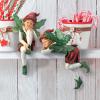 Christmas Decorations – Emmanuel, Santa’s Xmas Elf Shelf Sitter Holiday Statue(Laying Down)
