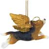 Christmas Tree Ornaments – Honor The Pooch Boxer Holiday Angel Dog Ornaments – Christmas Decorations(Angel Beagle)