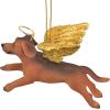 Christmas Tree Ornaments – Honor The Pooch Boxer Holiday Angel Dog Ornaments – Christmas Decorations(Angel Dachshund)