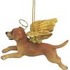 Christmas Tree Ornaments – Honor The Pooch Boxer Holiday Angel Dog Ornaments – Christmas Decorations(Angel Golden Retriever)