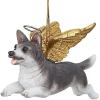Christmas Tree Ornaments – Honor The Pooch Boxer Holiday Angel Dog Ornaments – Christmas Decorations(Angel Siberian Husky)