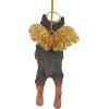 Christmas Tree Ornaments – Honor The Pooch Boxer Holiday Angel Dog Ornaments – Christmas Decorations(Angel Yorkie)