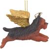 Christmas Tree Ornaments – Honor The Pooch Boxer Holiday Angel Dog Ornaments – Christmas Decorations(Angel Yorkie)