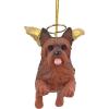 Christmas Tree Ornaments – Honor The Pooch Boxer Holiday Angel Dog Ornaments – Christmas Decorations(Angel Yorkie)