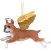 Christmas Tree Ornaments – Honor The Pooch Boxer Holiday Angel Dog Ornaments – Christmas Decorations(Full Color)