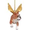 Christmas Tree Ornaments – Honor The Pooch Boxer Holiday Angel Dog Ornaments – Christmas Decorations(Full Color)