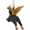 Christmas Tree Ornaments – Honor The Pooch Boxer Holiday Angel Dog Ornaments – Christmas Decorations(Stye: Angel Doberman)