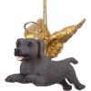 Christmas Tree Ornaments – Honor The Pooch Boxer Holiday Angel Dog Ornaments – Christmas Decorations(Angel Weimaraner)