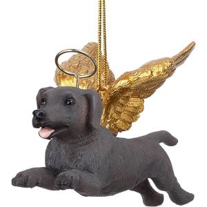 Christmas Tree Ornaments – Honor The Pooch Boxer Holiday Angel Dog Ornaments – Christmas Decorations(Angel Weimaraner)