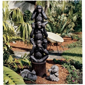 Design Toscano The Hear-No, See-No, Speak-No Evil Monkeys Statue, Grande, Faux Bronze Finish(Monkeys)