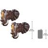Design Toscano Elephant Wall Sconce – Set of Two, 12 Inch(Set of 2)