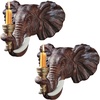 Design Toscano Elephant Wall Sconce – Set of Two, 12 Inch(Set of 2)