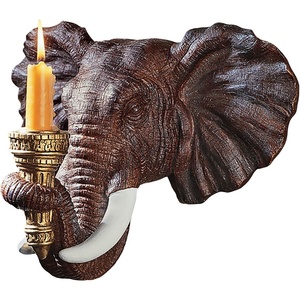 Design Toscano Elephant Wall Sconce – Set of Two, 12 Inch(Single)
