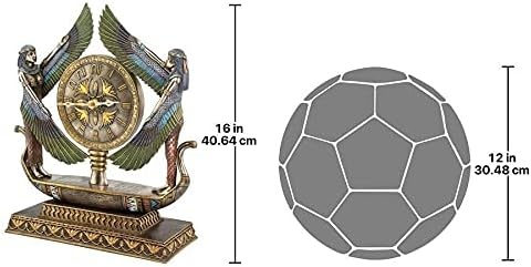 image:imageDesign Toscano WU71647 Wings of Isis Egyptian Revival Desk Mantel Clock Statue 16 Inch full color