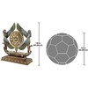 Design Toscano WU71647 Wings of Isis Egyptian Revival Desk Mantel Clock Statue, 16 Inch, full color