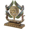 Design Toscano WU71647 Wings of Isis Egyptian Revival Desk Mantel Clock Statue, 16 Inch, full color