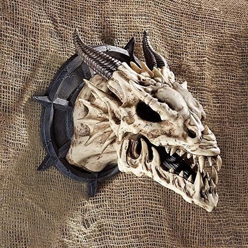 image:imageDesign Toscano Horned Dragon Skull Wall Trophy