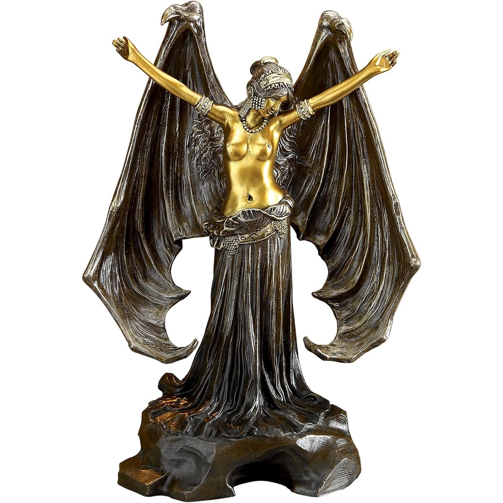 image:imageDesign Toscano QS34759 Mistress of the Night Dark Angel Statue bronze