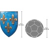 Design Toscano Grand Arms of France Wall Shield Collection- William of Normandy Shield(Fleur de Lis)