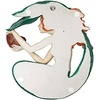 Design Toscano Sounds of The Sea Mermaid Wall Sculptures, Two Tone Stone, 2.00″ x 4.00″(Misty Mae)