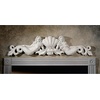 Design Toscano Sounds of The Sea Mermaid Wall Sculptures, Two Tone Stone, 2.00″ x 4.00″(Pediment)