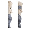 Design Toscano Sounds of The Sea Mermaid Wall Sculptures, Two Tone Stone, 2.00″ x 4.00″(Sea Sounds)
