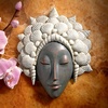 Design Toscano Sounds of The Sea Mermaid Wall Sculptures, Two Tone Stone, 2.00″ x 4.00″(Seashell Maiden)