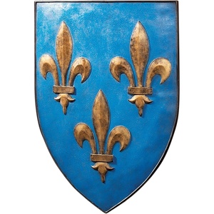 Design Toscano Grand Arms of France Wall Shield Collection- William of Normandy Shield(Fleur de Lis)