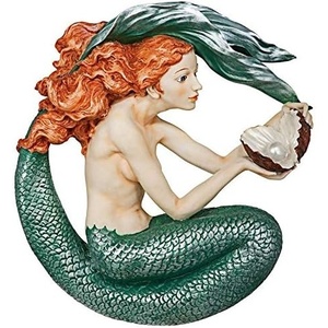 Design Toscano Sounds of The Sea Mermaid Wall Sculptures, Two Tone Stone, 2.00″ x 4.00″(Misty Mae)