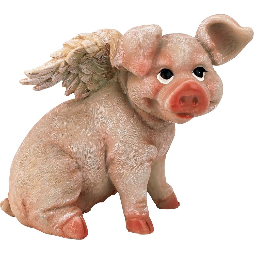 image:imageDesign Toscano Hog Heaven Flying Pigs Statue Collection Sitting