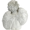 Design Toscano Angel of Contemplation Shelf Sitting Statue, 12 Inch, Polyresin, Antique Stone(Contemplation)
