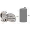 Design Toscano QL593931 Forever in Our Hearts Memorial Dog Statue,greystone