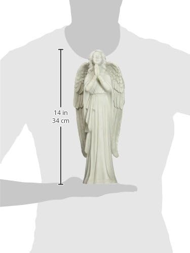 image:imageDesign Toscano Divine Guidance Praying Angel Garden Statue MediumMedium 13 Inch