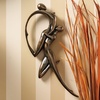 Design Toscano Dance of Desire Modern Couple Wall Sculpture for Bedroom or Bath, 17 inches wide, 23 inches tall, Cast Stone Resin, Bronze Finish(Dance of Desire)