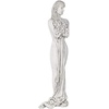 Design Toscano Dance of Desire Modern Couple Wall Sculpture for Bedroom or Bath, 17 inches wide, 23 inches tall, Cast Stone Resin, Bronze Finish(Darcy’s Drape)