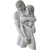 Design Toscano Dance of Desire Modern Couple Wall Sculpture for Bedroom or Bath, 17 inches wide, 23 inches tall, Cast Stone Resin, Bronze Finish(Engulfing Embrace)