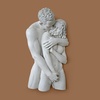 Design Toscano Dance of Desire Modern Couple Wall Sculpture for Bedroom or Bath, 17 inches wide, 23 inches tall, Cast Stone Resin, Bronze Finish(Engulfing Embrace)