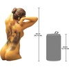 Design Toscano Dance of Desire Modern Couple Wall Sculpture for Bedroom or Bath, 17 inches wide, 23 inches tall, Cast Stone Resin, Bronze Finish(Tattooed Woman)