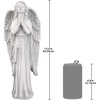 Design Toscano Divine Guidance: Praying Angel Garden Statue: Medium(Medium  13 Inch)