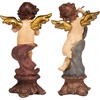 Design Toscano Italian Baroque-Style Musical Cherub Decorative Statues, Set of Two, 10 Inch, Resin, Full Color Finish