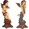 Design Toscano Italian Baroque-Style Musical Cherub Decorative Statues, Set of Two, 10 Inch, Resin, Full Color Finish